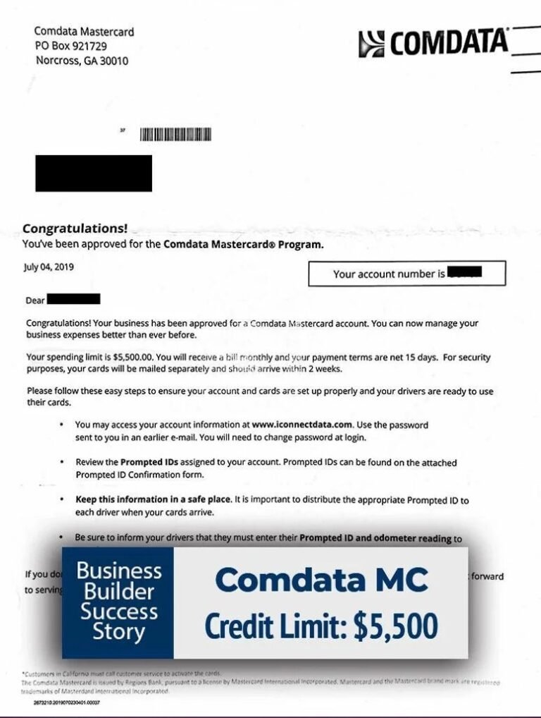 Build Business Credit Fast 8 6792c1e3db9ea62708fe289b Business Credit COMDATA 5500 BB