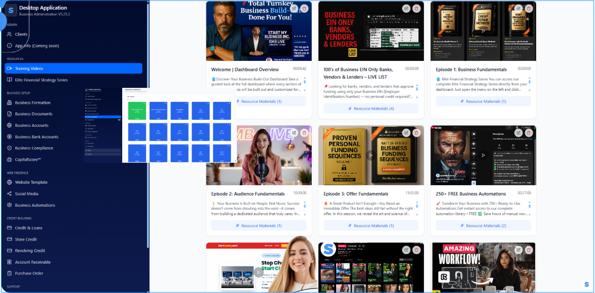 New Business Onboarding 1 Business Dashboard Screenshots